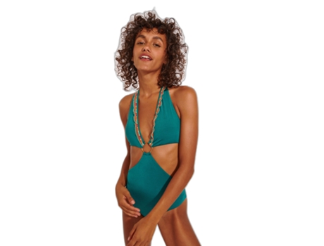 Traje de Mujer BANANA MOON Bañador Pieza Cachora (XL)