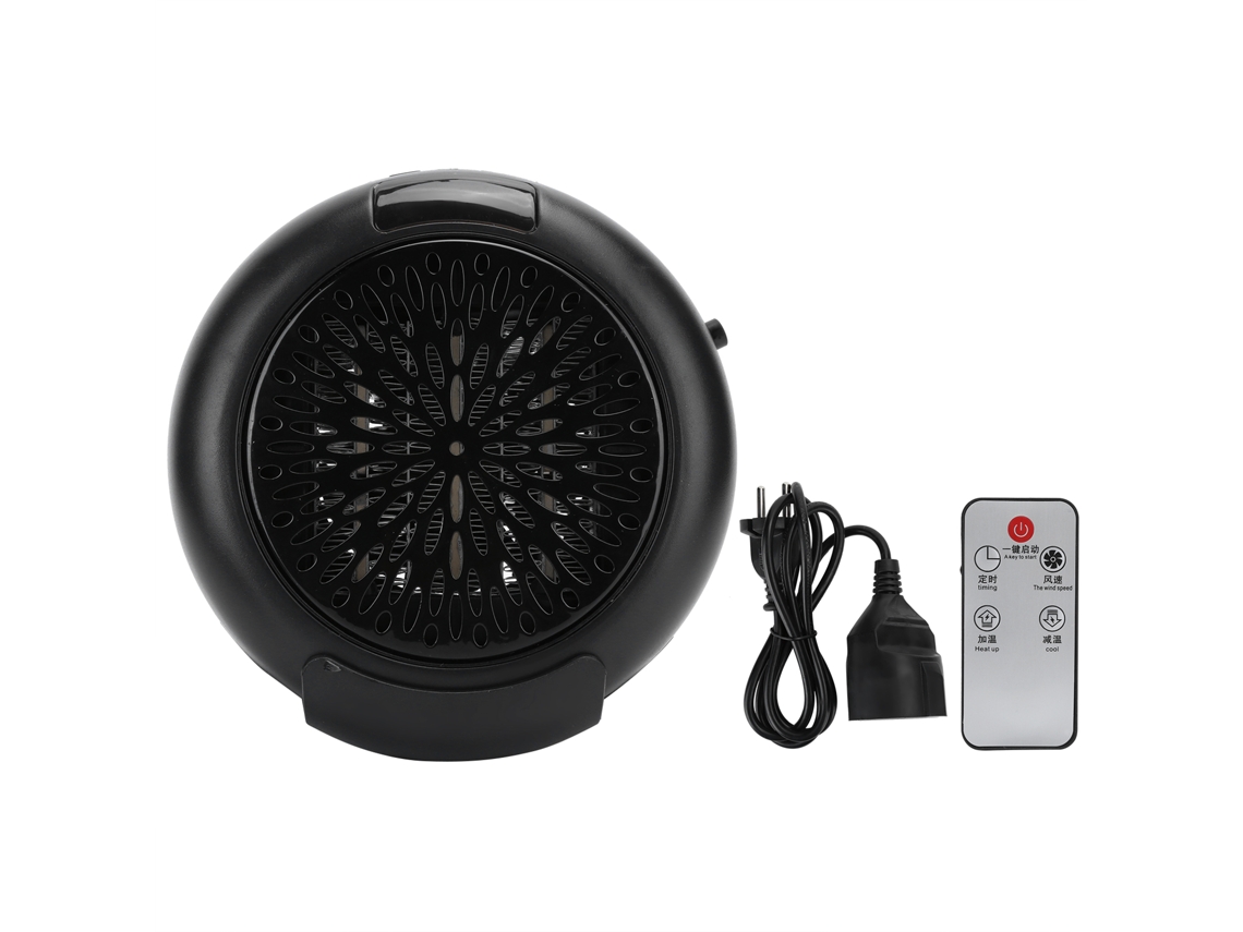Mini Calefactor Eléctrico De 900 W Con Ventilador Y Mando A Distancia Para El Hogar Y La Oficina (21-30 M²).