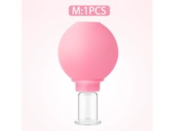 (rosa M) Copa De Masaje De Goma, Elevación De La Piel Facial Por Vacío, Tallas S, M, Xl