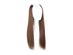 Pieza De Peluca Extensión De Pelo Sintético Para Mujer Universal - Marrón Claro 45cm