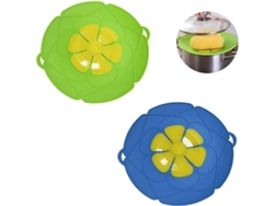 Tapa Antiderrame De Silicona, 2 Piezas Tapa Para Ollas Y Sarténes, 11 Pulgadas, Antidesbordamiento, Grado Alimentario