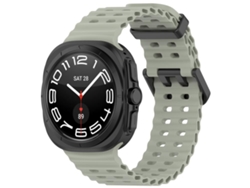 Correa de silicona con diseño de agujeros para Samsung Galaxy Watch Ultra - Doble cierre y agujeros (47 mm)
