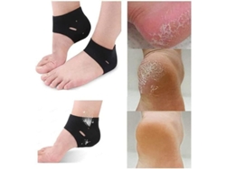 2026-calcetines Hidratantes De Gel Silicona Linjou, Alivio De Presión En Talones, Reparación De Pie Seco Y Grietas, 1 Par, Negro