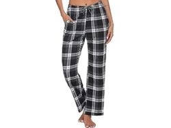 Calzoncillos De Pijama Para Hombre Con Bolsillo, Calzoncillos De Dormir De Franela Suave A Cuadros Para Hombre Ssr