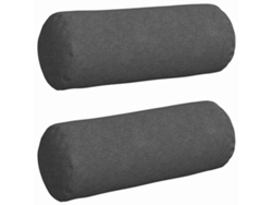 Cojines de apoyo, 2 unidades, gris oscuro, Ø 25 x 70 cm, HARLANV1