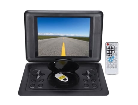 HURRISE Reproductor de Dvd 12 Reproductor de Dvd Portátil de 12,0 Pulgadas Pantalla Giratoria de 270 Reproductor de Tv Pequeño Reproductor de Dvd c...