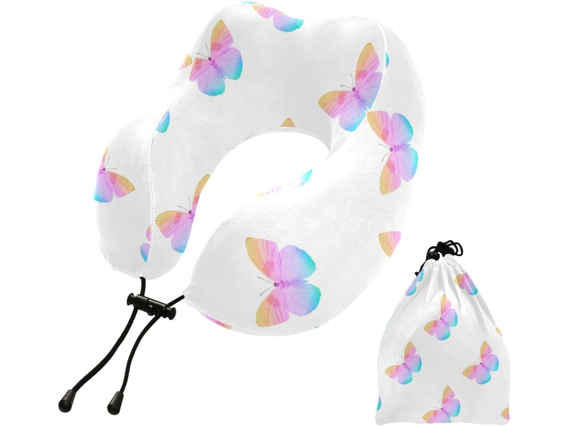 Almohada Viaje Dormir Aviones Espuma Viscoelástica Poliéster Viscoelástica. Fácilmente Soporte Fácil