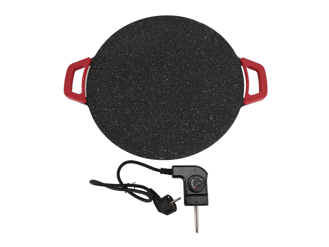 Grelha redonda antiaderente coreana de 36 cm (2026), 220 V, sem fumaça, multifuncional e fácil de limpar.