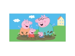 Toalla Infantil Peppa Pig Happy Family, 70x140 Cm
