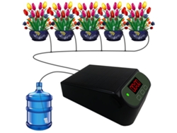 Controlador De Riego Solar Con Pantalla Lcd, Temporizador De Riego Automático Para Jardín (15 Macetas)