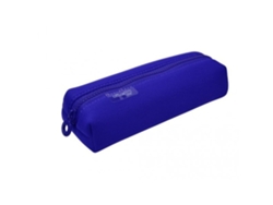 Estuche multiusos de neopreno cuadrado Colorline. Caja de oficina azul oscuro