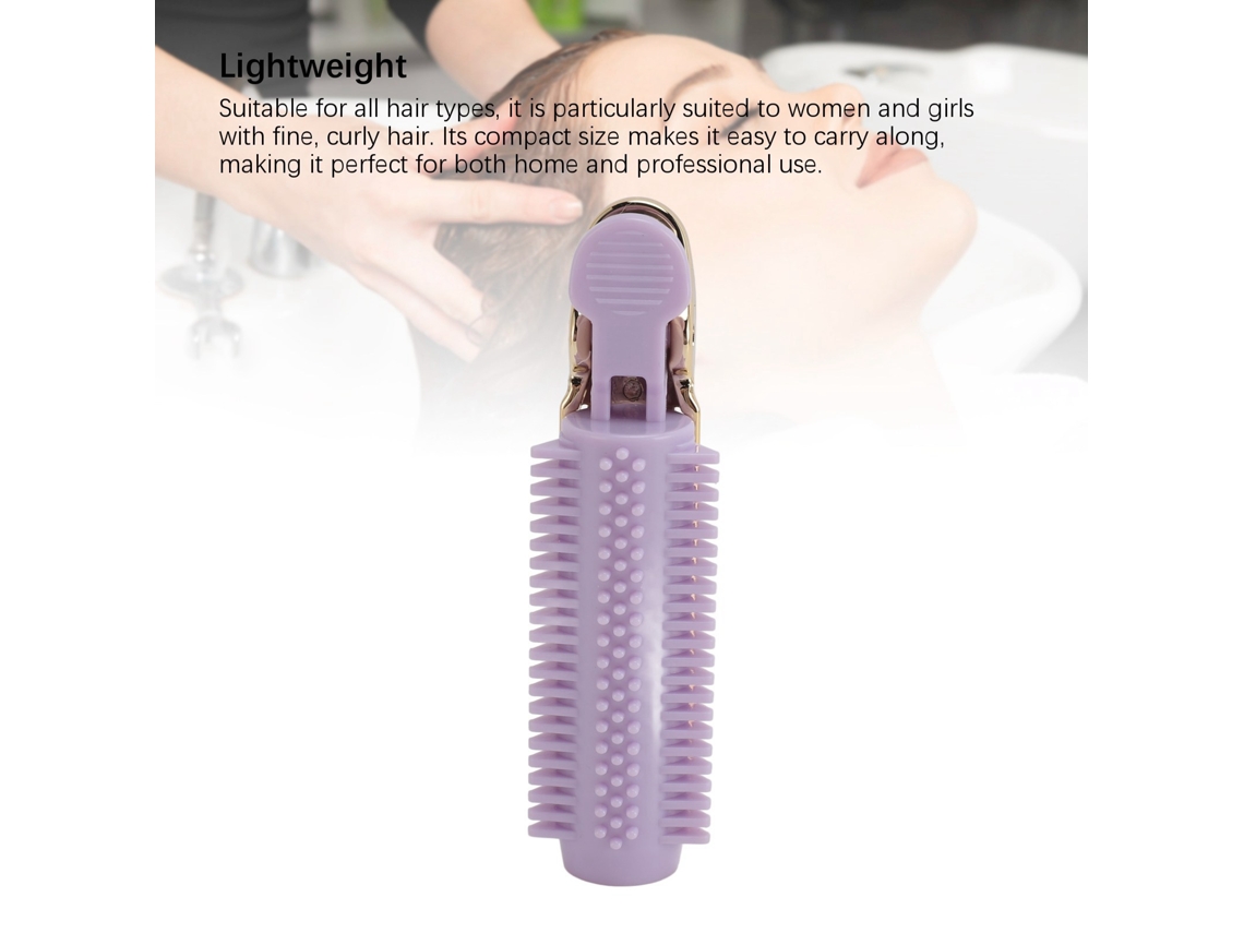 4pcs Pinzas Volumizadoras De Pelo Con Dientes De Peine Huecos Resistentes Al Calor Para Estilo De Volumen Instantáneo Morado