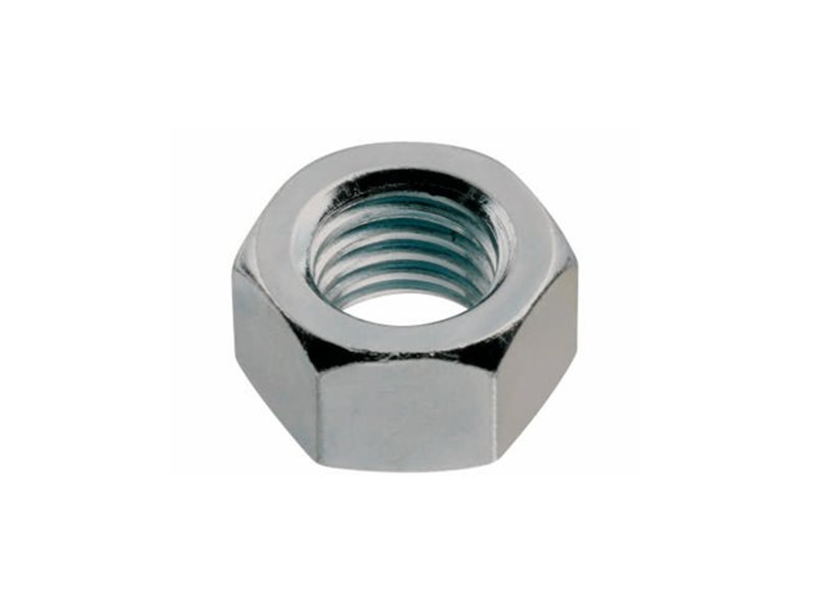 Tuercas Hexagonales Métricas 6mm Din 934 Zincadas Avl