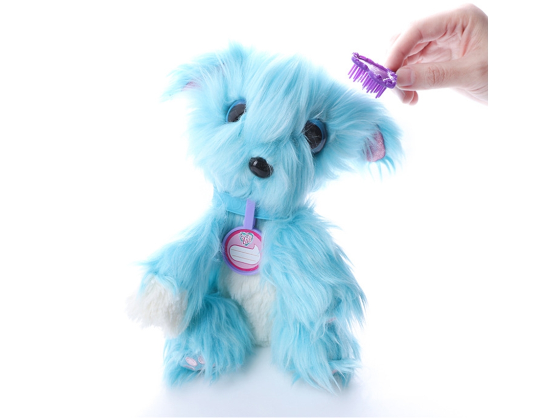 Rebe-brinquedo De Pelúcia De Banho E Cuidado De Mascota Adotada Surpresa Cachorro Azul Para Crianças Meninos Meninas