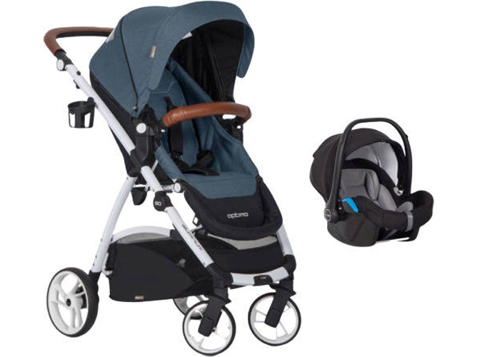Carrito de Bebé Individual EASYGO Optimo + Starter 0+ Isofix Ready Adriatic