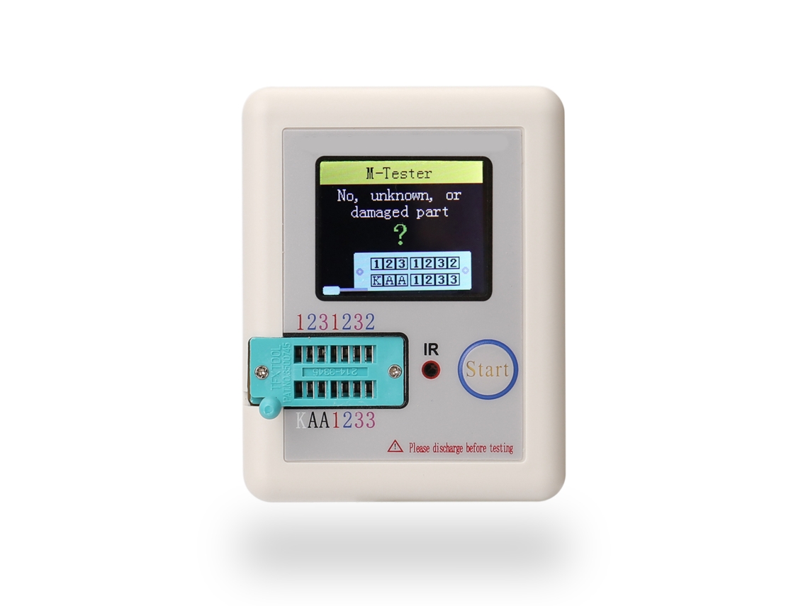 Probador De Transistores Multifuncional Con Pantalla Gráfica Tft Para Medir Transistores, Diodos, Resistencias, Inductancias Y Capacitancias.