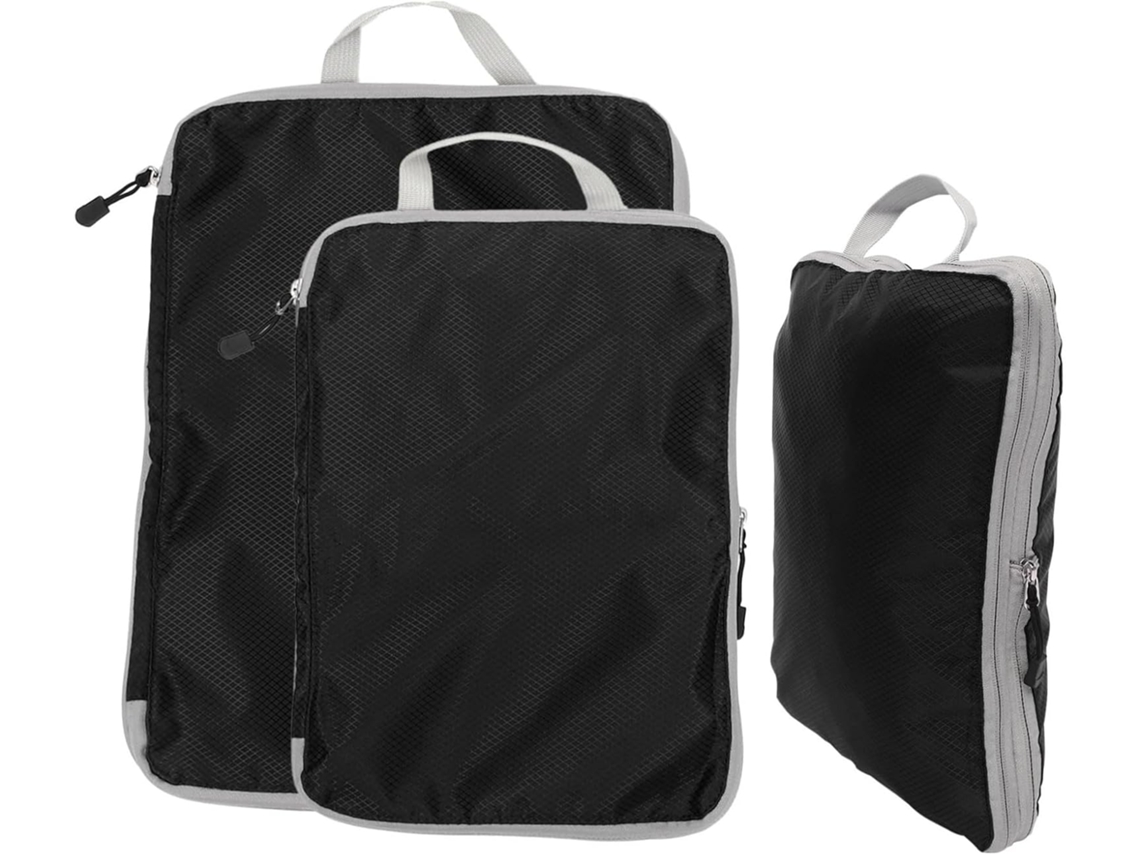 Bolsa Organizadora De Viaje De 3 Piezas Con Cremallera Y Cubos De Almacenamiento Para Ropa Y Otros Artículos.