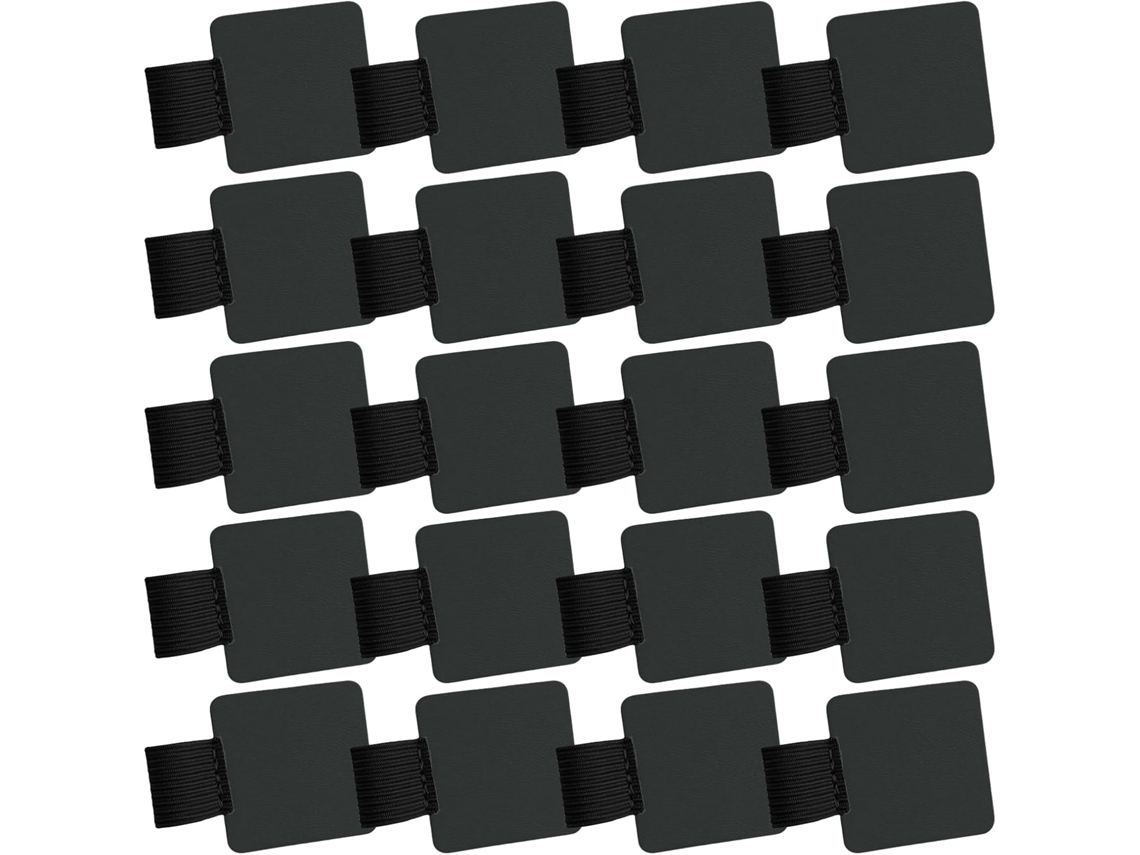 Paquete De 20 Anillos Elásticos Adhesivos Para Blocs De Notas De Cuero.
