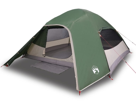 Tienda de campaña iglú para 4 personas VIDAXL impermeable verde