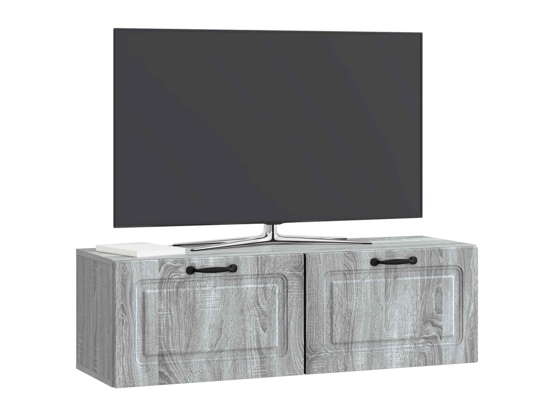 Maison Exclusive - Mueble Para Tv De Pared Gris Sonoma 98 X 31 X 30 Cm