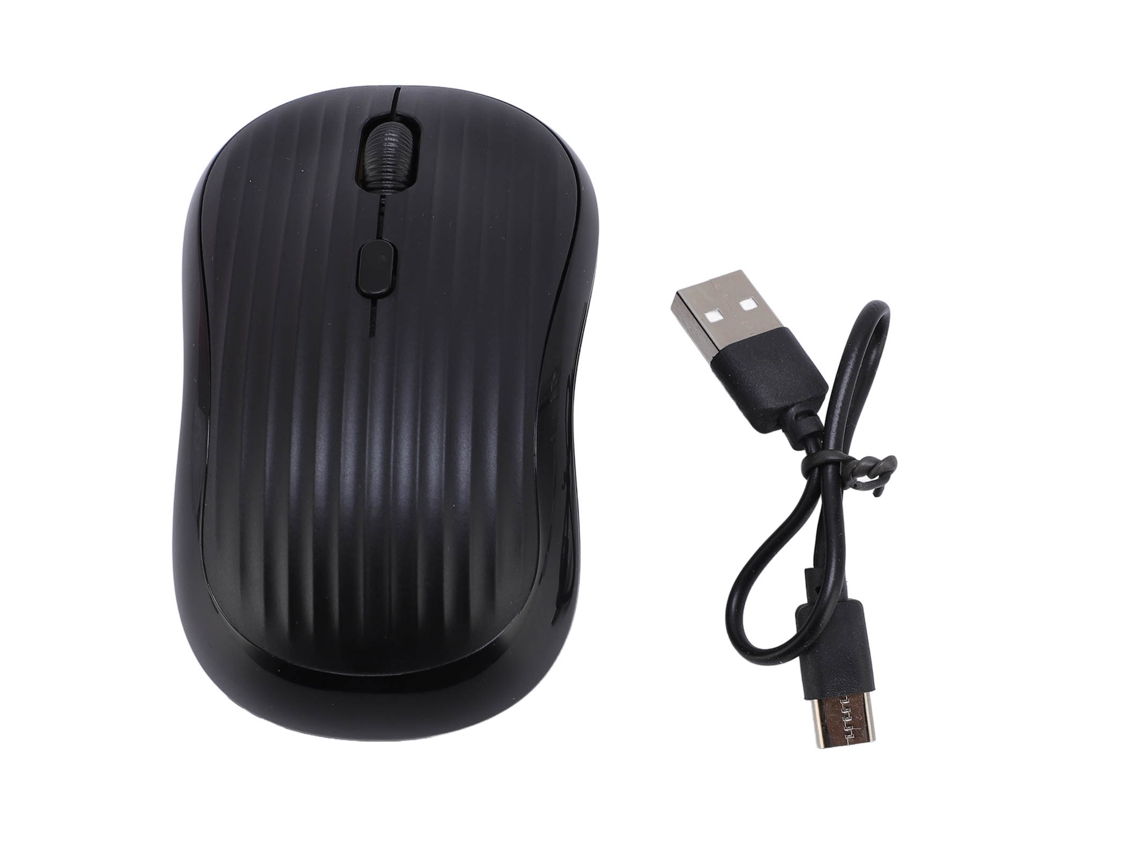 Ratón Inalámbrico Bluetooth De Modo Dual De 2,4 Ghz, Recargable Y Silencioso Con Dpi Ajustable Para Ordenador Portátil.