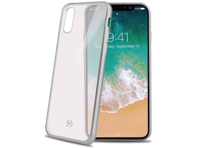 Funda iPhone X CELLY Laser Matt Transparente
