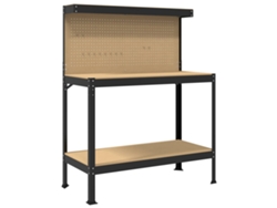 Bancos de trabajo negros MAISON EXCLUSIVE en madera procesada (114x54x145 cm)