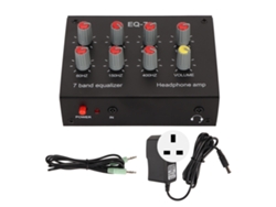 Ecualizador Para Coche De 7 Bandas Con Entrada/salida Rca, Volumen Ajustable Y Amplificador De Auriculares.