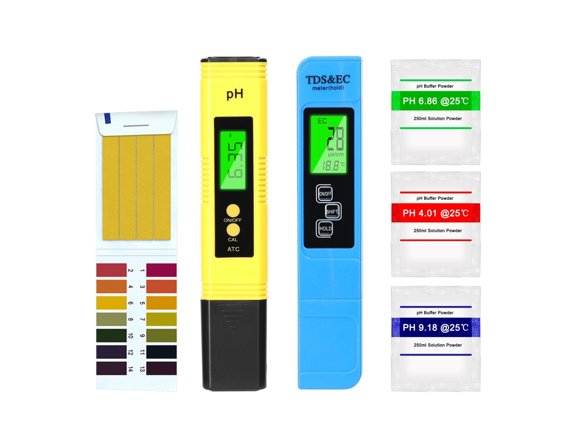 Kit Profesional Multifuncional Para Medir Ph, Tds Y Ec En Suelo Y Agua Con Lápiz Detector Portátil.