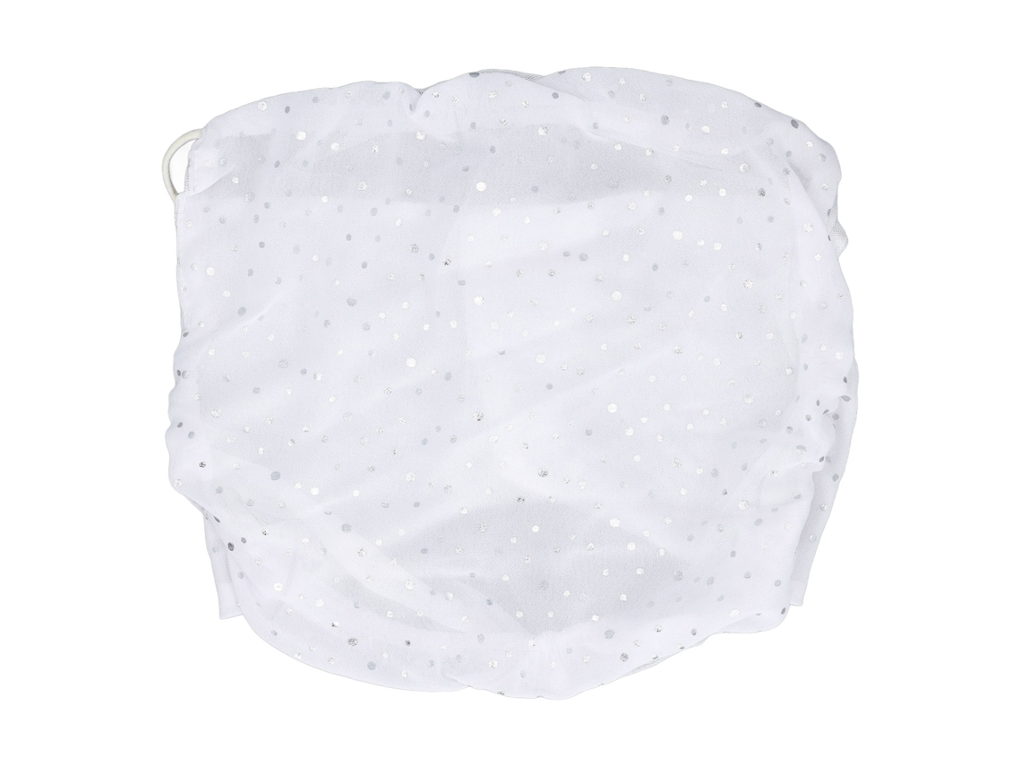 Jinwei-cubre Rostro Transpirable De Algodón Con Lazos Para Orejas Bufanda Cuello Protector Uv Para Mujer Blanco Verano