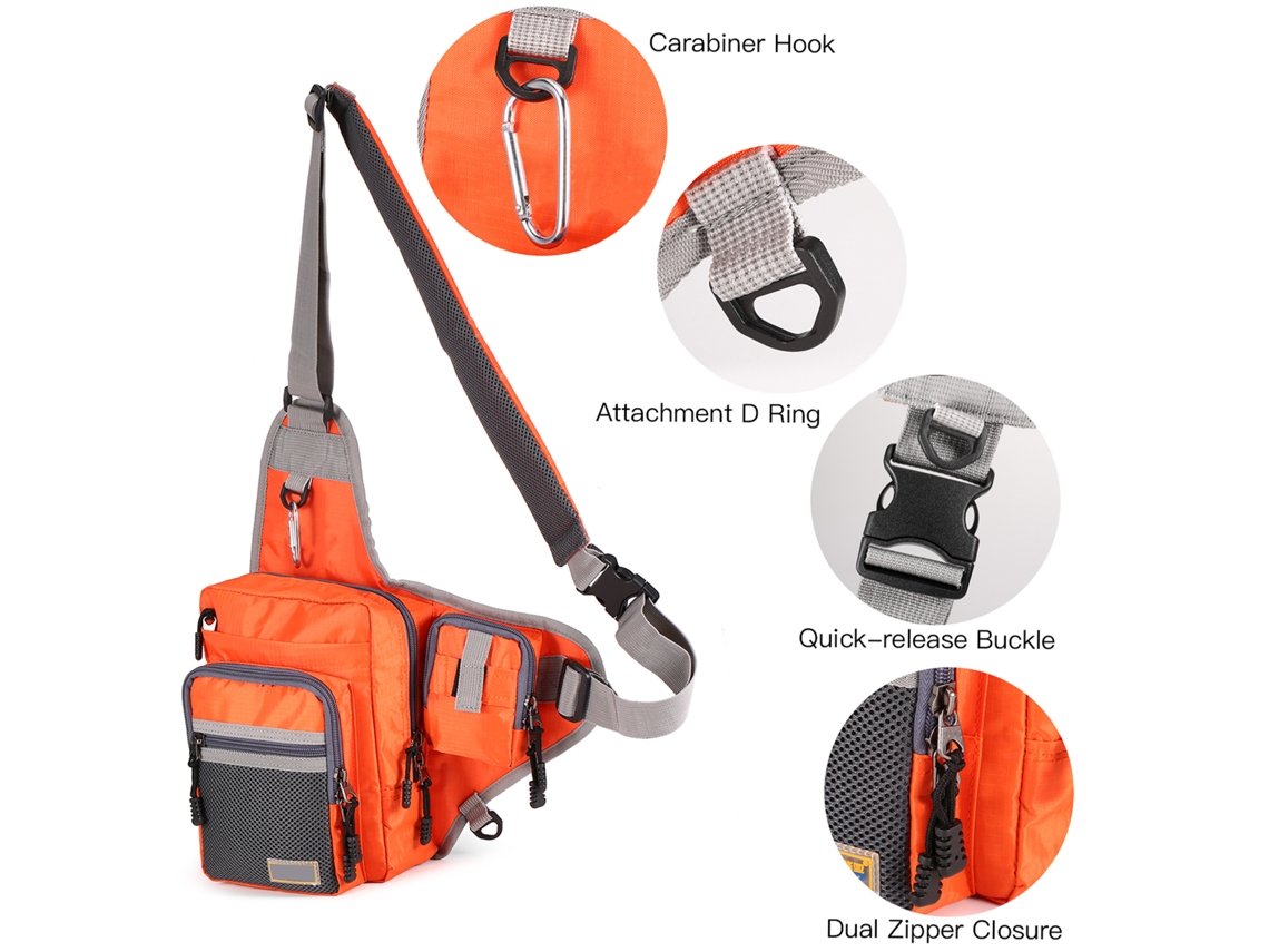 2026rebe-bolsa De Pesca Ilure 32*39*12cm Impermeable De Lona Para Carnadas, Reeles Y Equipo De Pesca Multiusos