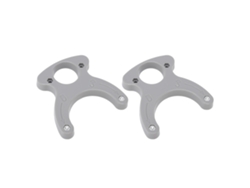 2 piezas de llave de placa de inserción de mesa de ropa portátil de plástico para carpintería