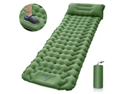 Esterilla de camping Digitallab de nailon 20D, compacta e impermeable (verde oliva)