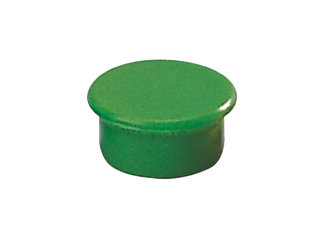 95513 Paquete de 10 imanes para pizarra blanca Diámetro 13 mm Color verde Dahle
