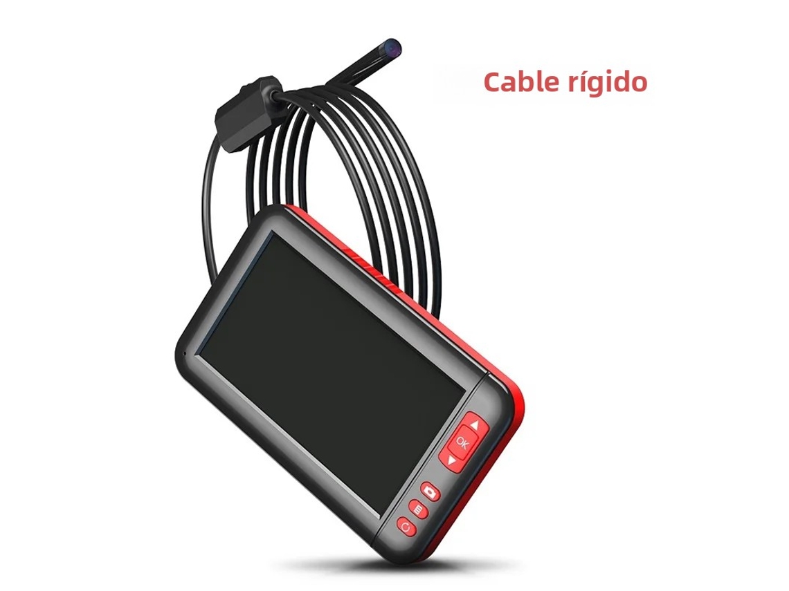 (cable Rígido) Cámara Endoscópica Industrial Con Pantalla Ips De 4,3 Pulgadas