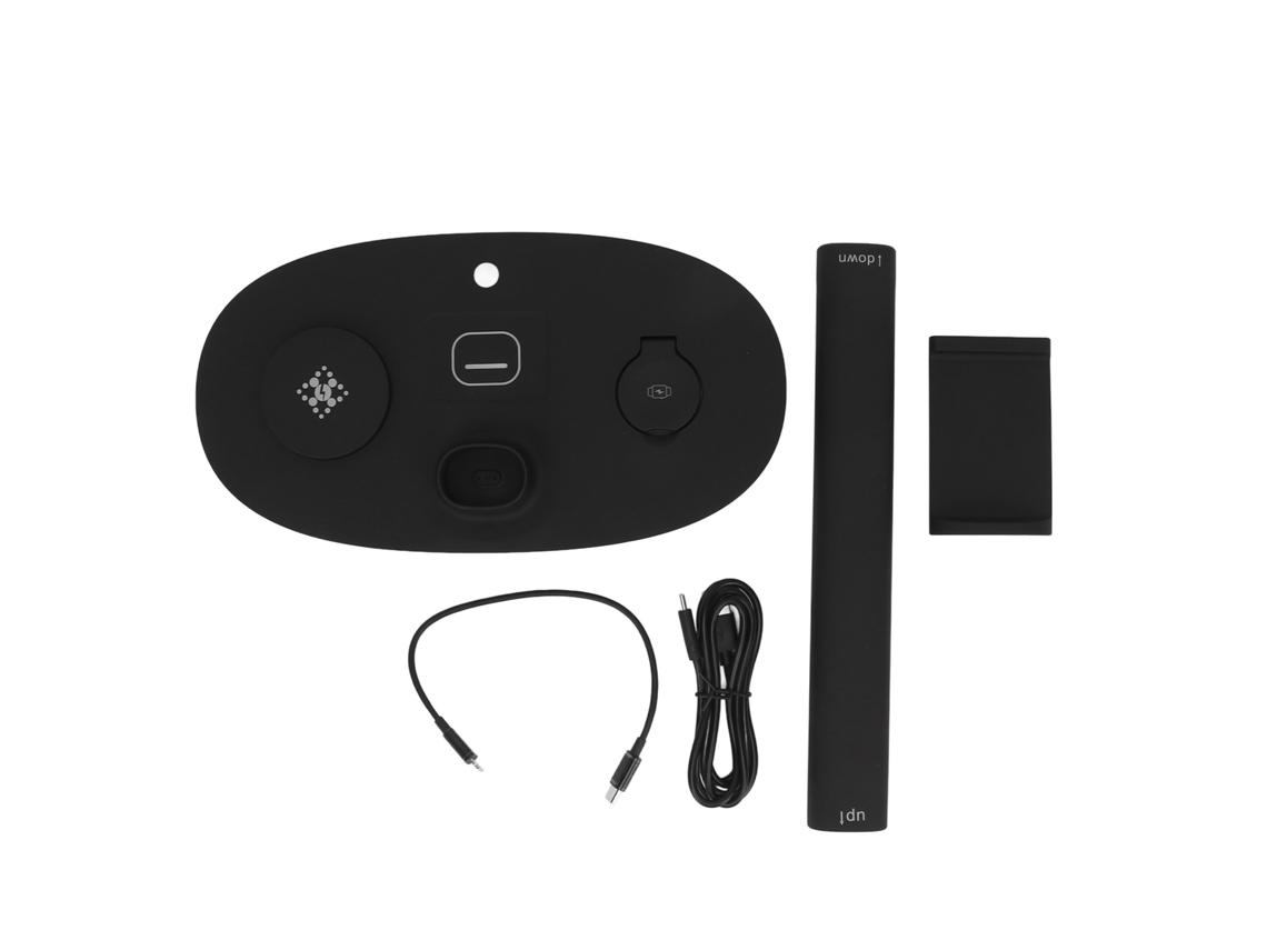 Soporte Para Auriculares 4 En 1 Con Cargador Inalámbrico De 15 W Para Ios, Android, Iwatch Y Auriculares (negro)
