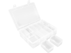 Caixas De Armazenamento De Plástico Transparente Para Miçangas, Caixas Vazias Com Tampa Para Alfinetes E