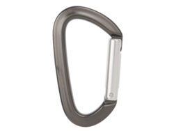 Mosquetón De Aluminio En Forma De D Para Escalada, Red, Llavero Con Cierre De Seguridad Y Liberación Rápida, Color Gris/plateado.