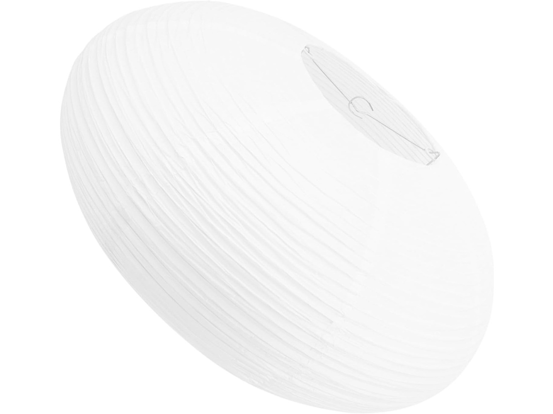 Lámpara Colgante De Papel Blanco Para Una Suave Difusión De La Luz Y Diseño Diy Para Decoración.