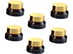 De 6 Potes De Vidro À Prova De Vazamentos Para Creme Cosmético, Frascos Transparentes Para Creme