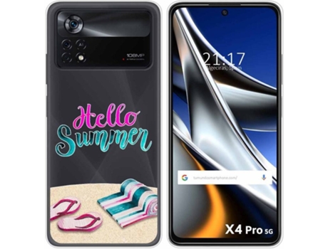 Carcasa para Xiaomi Poco X4 Pro 5G TUMUNDOSMARTPHONE Dibujos Transparente Summer Multicolor