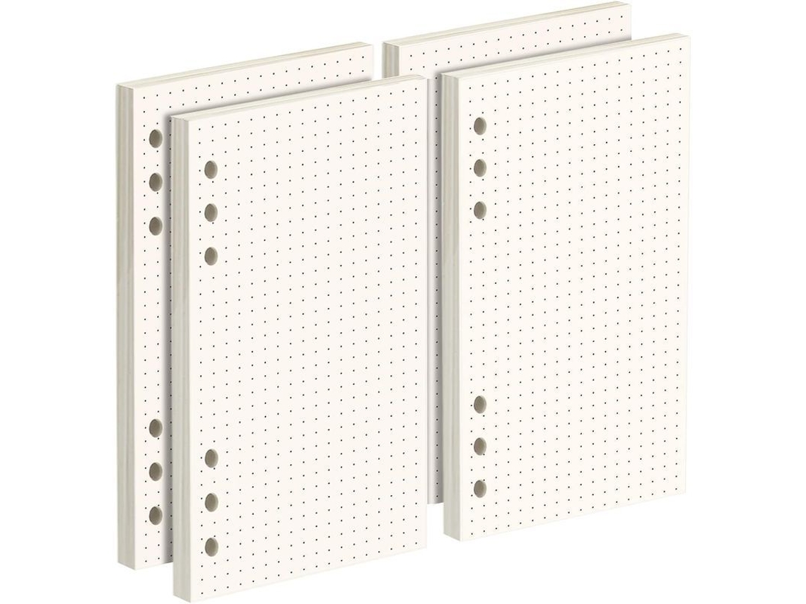 2026rebe-180 Hojas/360 Páginas De Papel Punteado A6, 100 Inserts De Organizador Personal Con Papel Punteado