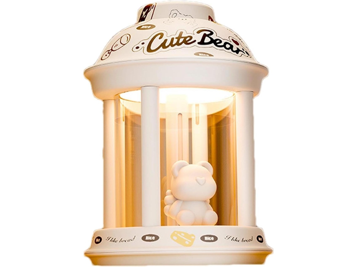 Humidificador Silencioso Para Dormitorio, Tamaño Pequeño, 350 Ml, Apagado Automático, Dimensiones: 4,25 X 4,25 X 6,1 Pulgadas.