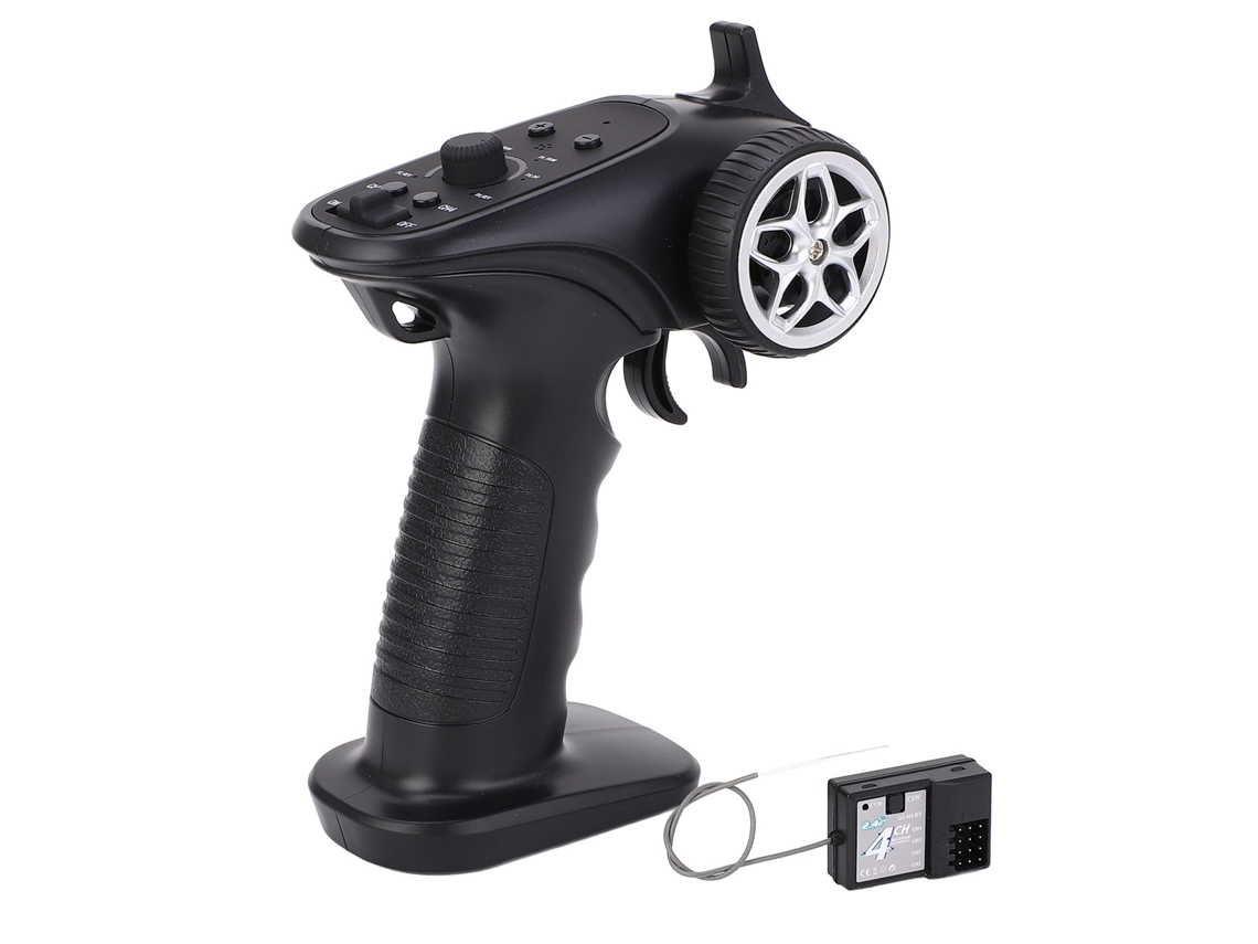 Sistema De Radio Universal De 2,4 Ghz Y 4 Canales Con Transmisor Y Receptor Para Coches, Barcos Y Tanques Rc.
