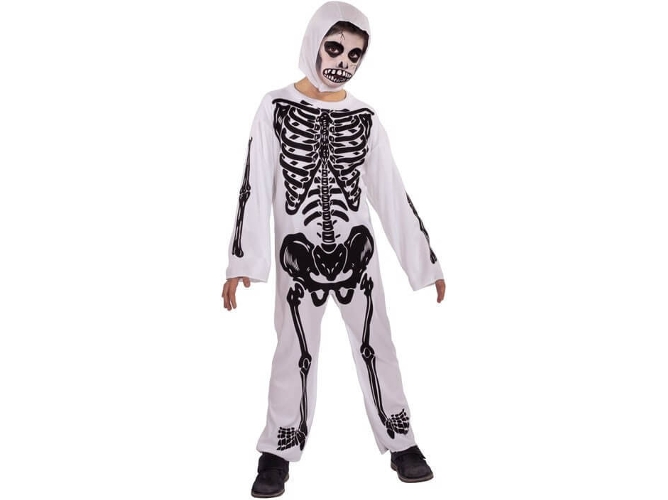 Disfraz de Niño DISFRAZZES Esqueleto Blanco (Talla: 8 a 10 años)