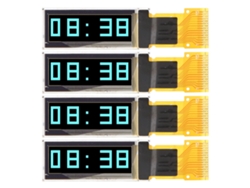 4 Módulos De Pantalla Oled De 0,91 Pulgadas Con Interfaz Spi De 15 Pines Y Pantalla Azul