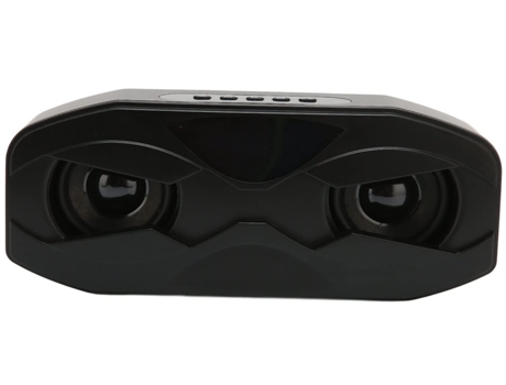 Altavoz Bluetooth Pequeño Altavoz Inalámbrico Portátil Sin Pérdidas Pantalla Led Función De Radio Fm 4 Modos De Reproducción para Viajes Negro BISB...