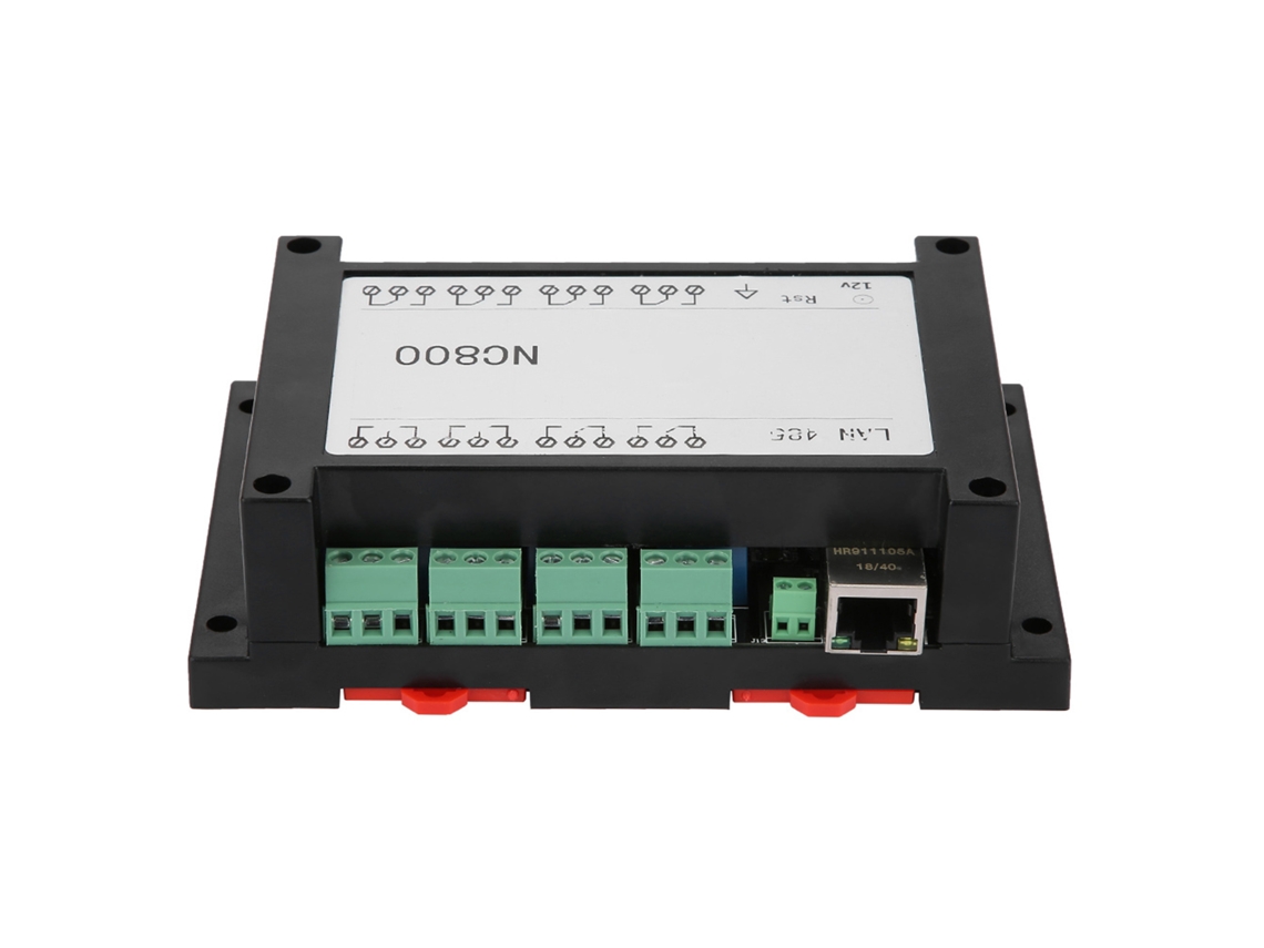 Módulo Controlador Remoto Tcp/ip Rj45 8 Canales Relé Interruptor 250v/ac 10a Negro