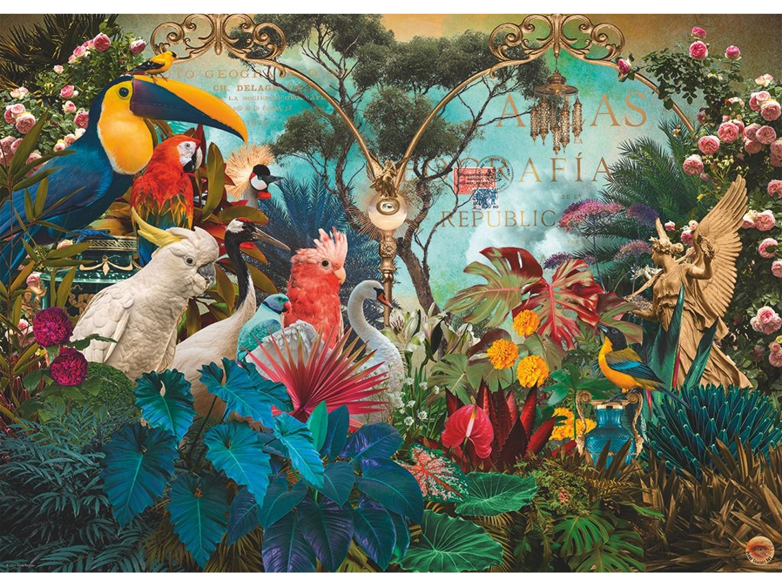 Rompecabezas Heye Birddiversity de 1000 piezas, colorido y divertido.