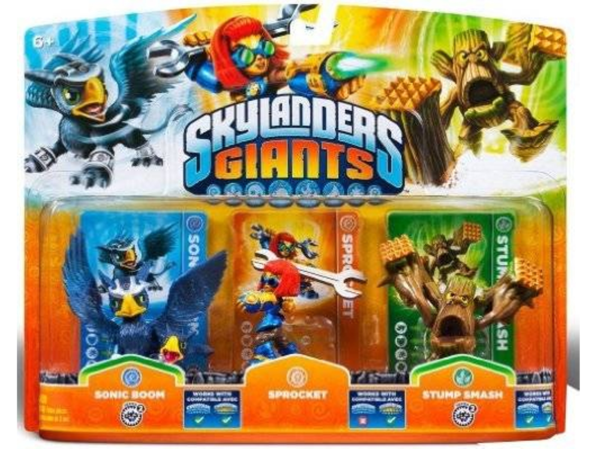 Pack de Figuras ACTIVISION Skylanders Giants 3 C (Sonic Boom, Sprocket, Stump Smash)